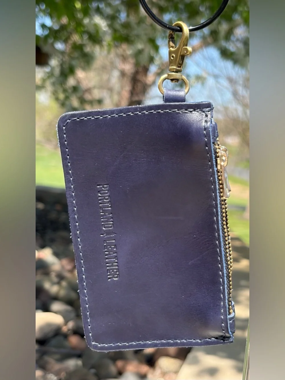 Sabrina Wallet Portland Leather Cowboy Blue NWOT